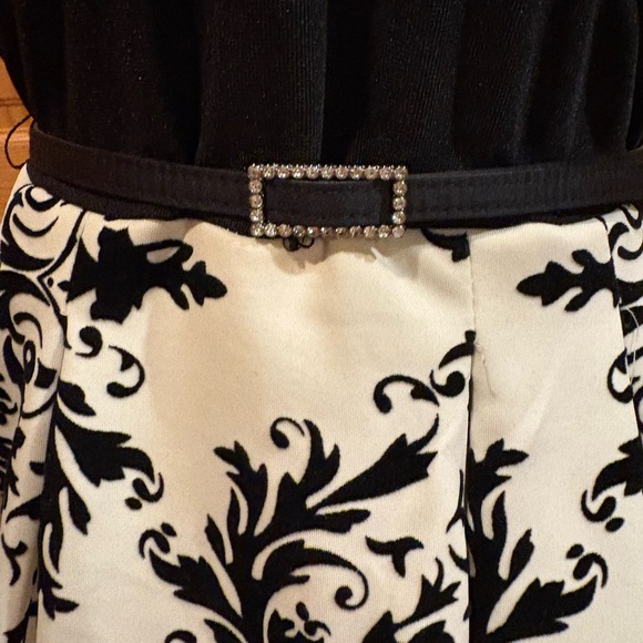 Crystal Doll Black and White Fit and Flare
Dress - Picture 4 of 16
